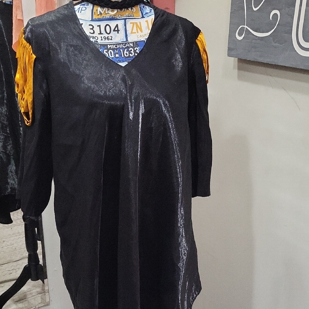 VTG Black and Gold Shimmer Dress